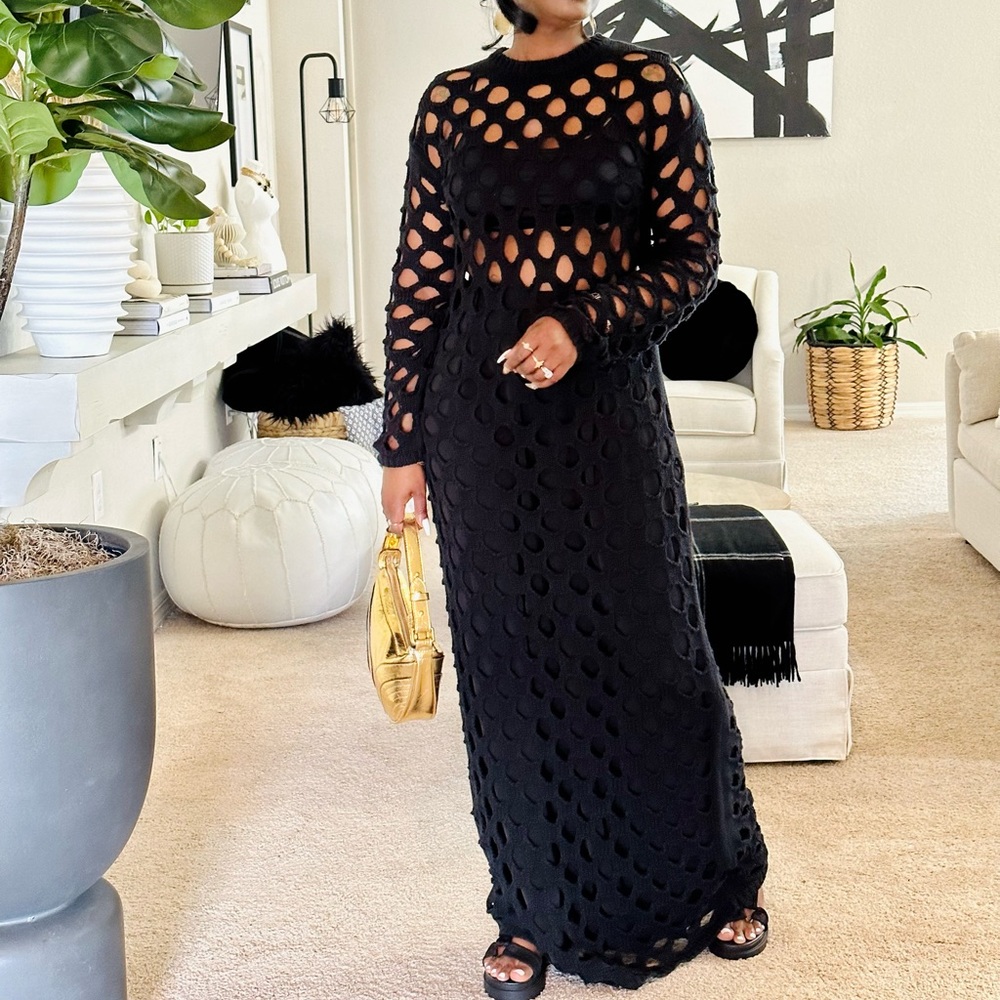 Naked Wardrobe Black Maxi Dress